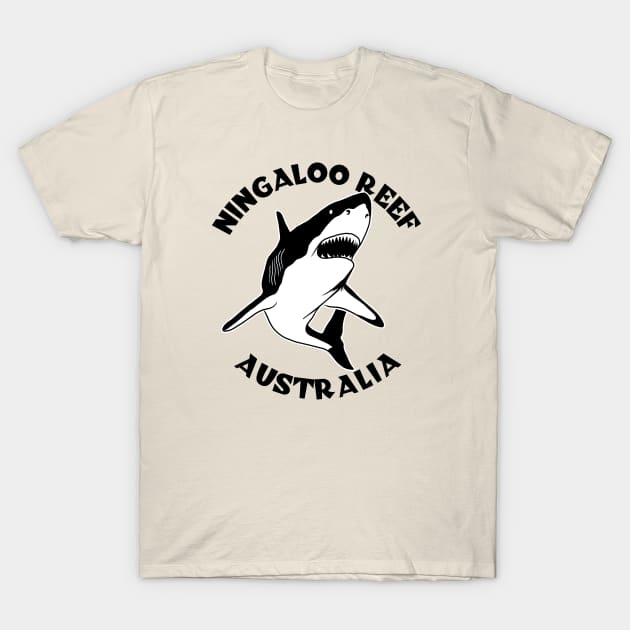 Shark Diving At Ningaloo Reek T-Shirt by TMBTM